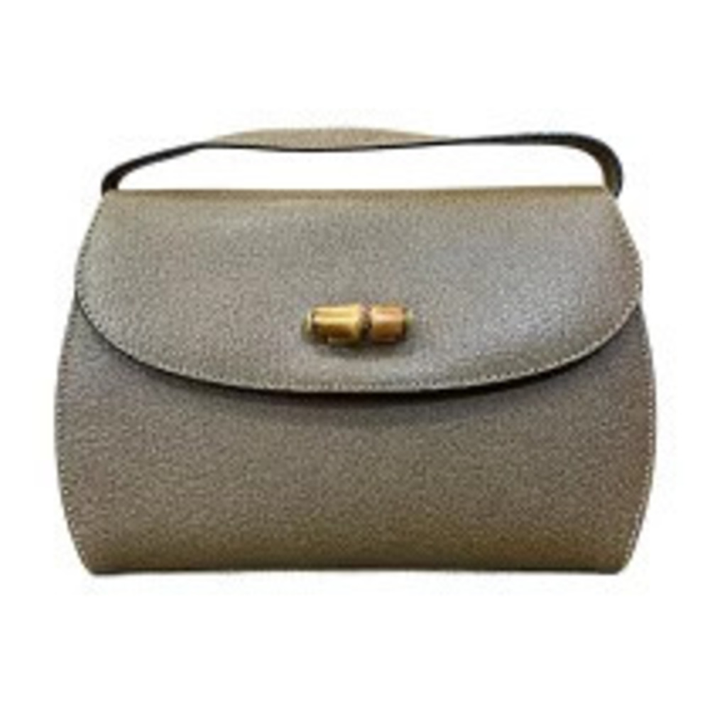 Gucci Bamboo Shoulder Bag Brown Leather